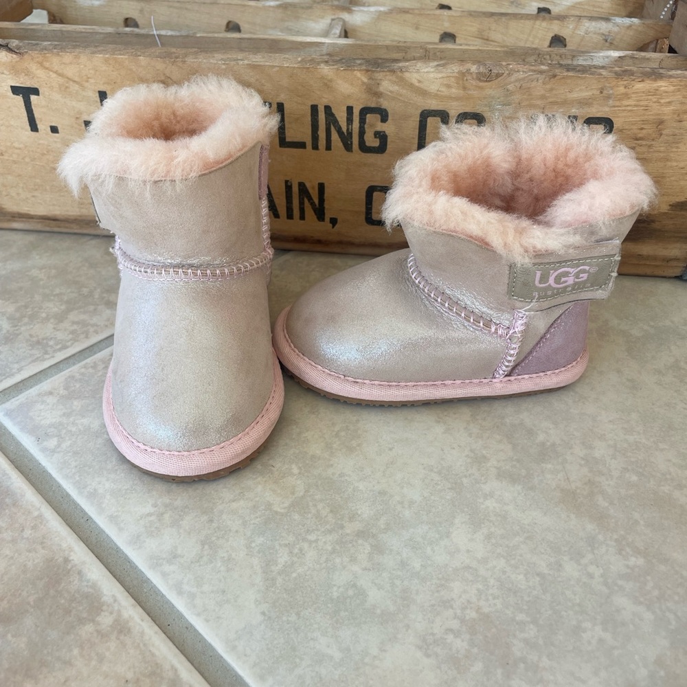 UGG Infant Blush Shearling Booties